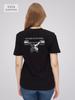 T-shirt with Print On Back Weightlifting