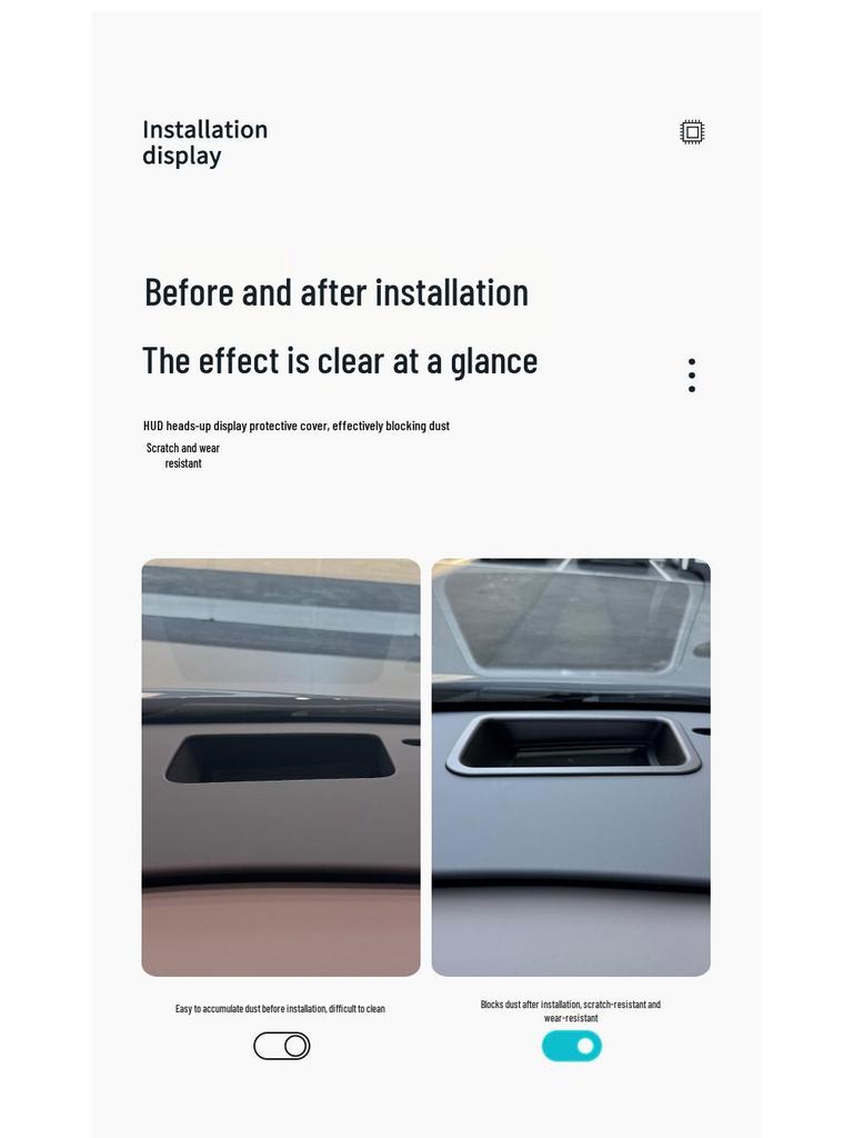 25-inch i8/i6 Curved 6D HUD Protective Cover for Car Interior Accessories Modification