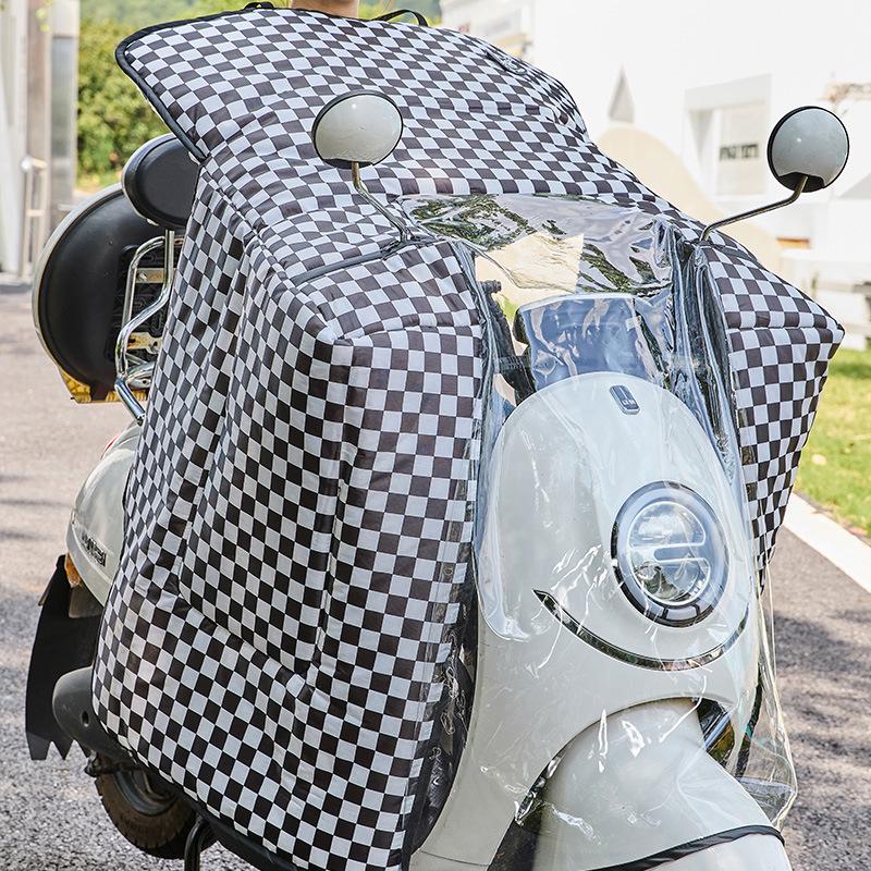 Winter Windproof Waterproof Fleece-Lined Scooter Windshield Cover
