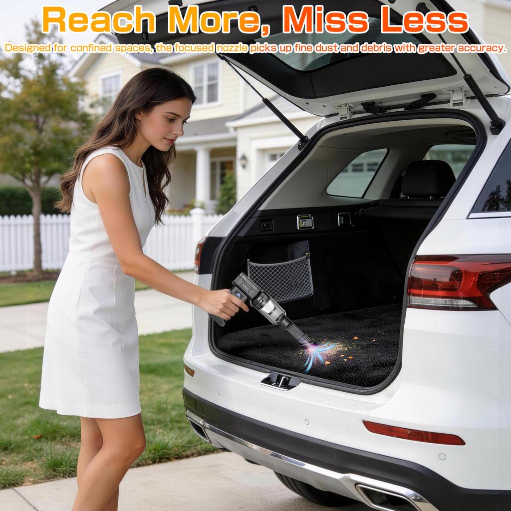 Multi-scenario Use Electric Air Duster Jet Fan Turbo Blower Cleaning Blowing Tool 110000RPM Blow And Suction 2 In 1 Blow Snow With Outlet Nozzles