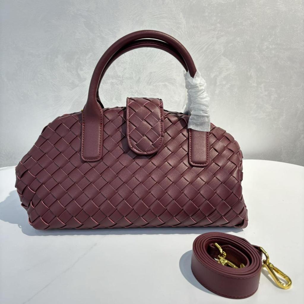 Women's Bag New Stylish Large Capacity Niche High-end Bowling Bag Crossbody Bag Women's Leather