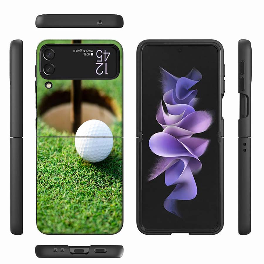 Leisure Advanced Sports Golf Phone Case For Samsung Z Flip 6 7 5G Z Flip 5 Galaxy Z Flip 3 4 5G ZFlip Shockproof Hard Cover TPU