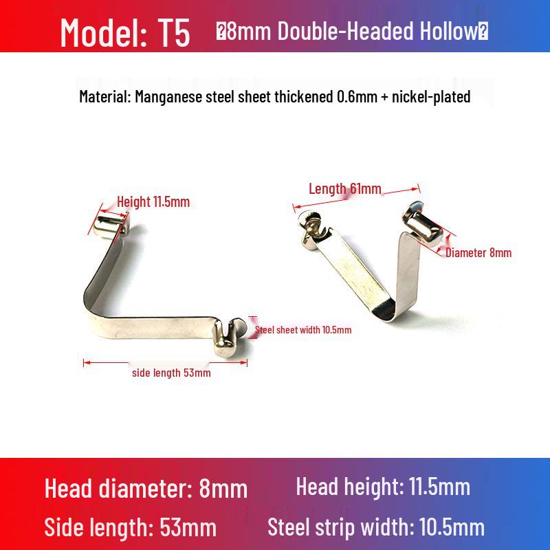 V-Shaped Spring Clip Buckle for Telescopic Tube and Tent Stroller Positioning