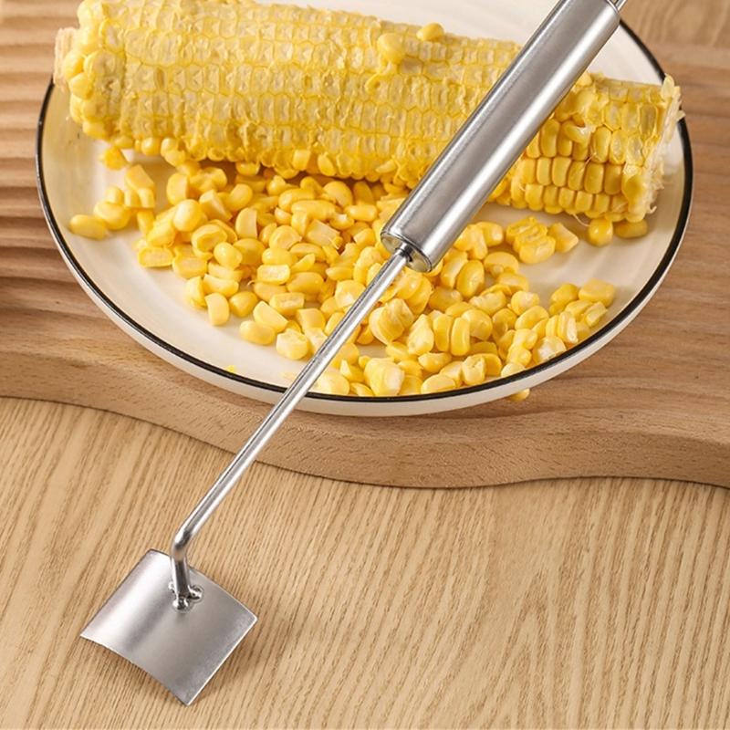 2/3Pcs Stainless Steels Manual Corn Stripper Tool With Comfortable Handle For Effortlessly Kernel Removal Kitchen Gadget