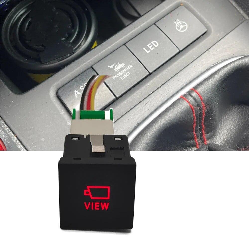 Car LED DRL Light Packing Radar Power On Off Camera Mirror heating Exhaust Switch Button For VW Golf 6 Jetta 5 MK5 EOS Scirocco