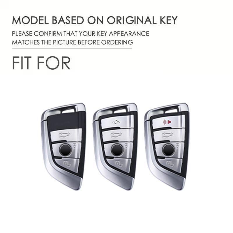 Alloy Car Key Case Cover Shell Fob for BMW 1 3 5 7 Series X1 X3 X4 X5 F10 F15 F16 F20 F30 F18 F25 M3 M4 E34 Keychain