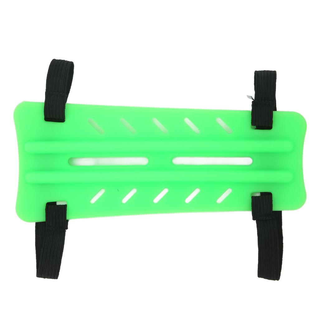 Archery Arm Guard Rubber Arm Protector Hunting Accessories with 2 Strap Buckles for Adults Children Green