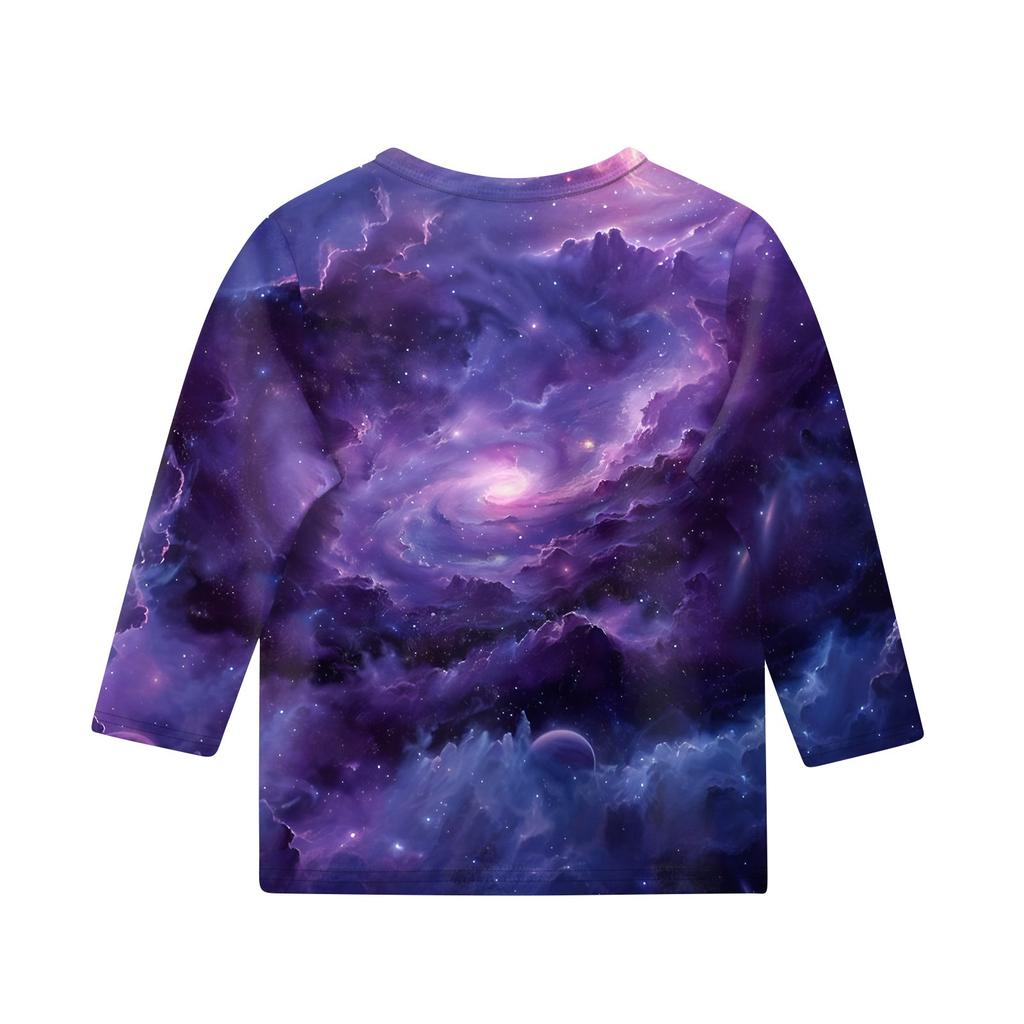 Topy z nadrukiem dla nastolatek Dziewczęce T-shirty z okrągłym dekoltem i rękawem 3/4 Modne topy Zestaw Koszulki
