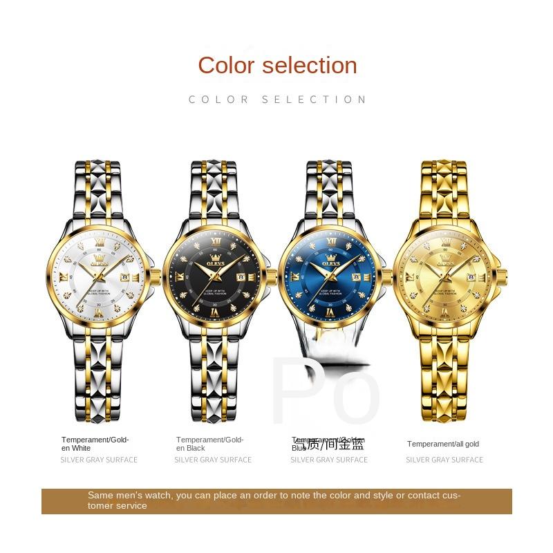 New Top Ladies Watch Fashion Stereo Dial Single Calendar Quartz Watch Waterproof Waterproof