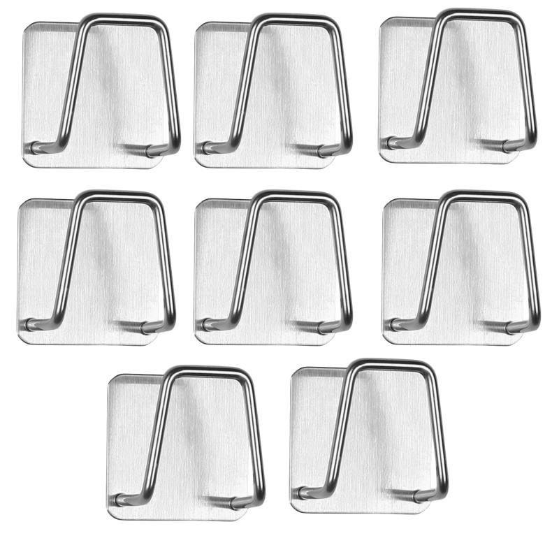 Kitchen Sink Sponge Holder Rustproof Stainless Steel Self Adhesive No Drill Wall Mounted Drain Rack Storage Organizer Hook Acc