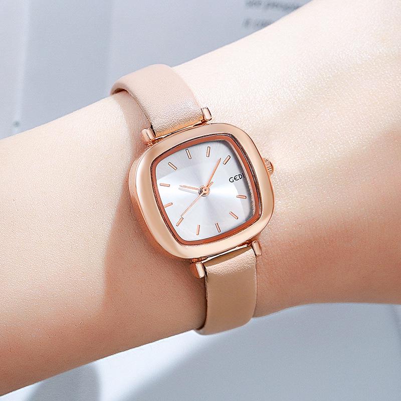 Gedi Retro Small Square Women's Waterproof Casual Watch