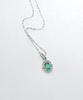 Vivus Rapillus Royal Green White Gold Silver Necklace