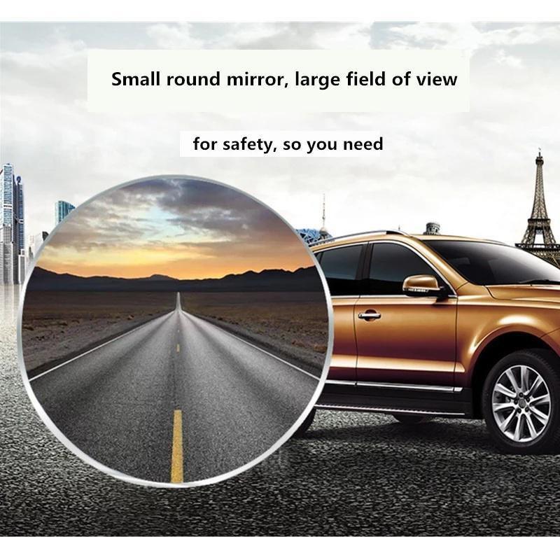 1 Paar Auto-Rückspiegel Kleiner runder Spiegel Hohe Auflösung Auto-Totwinkel-Assistent Spiegel Konvexer Rückfahrassistent Spiegel