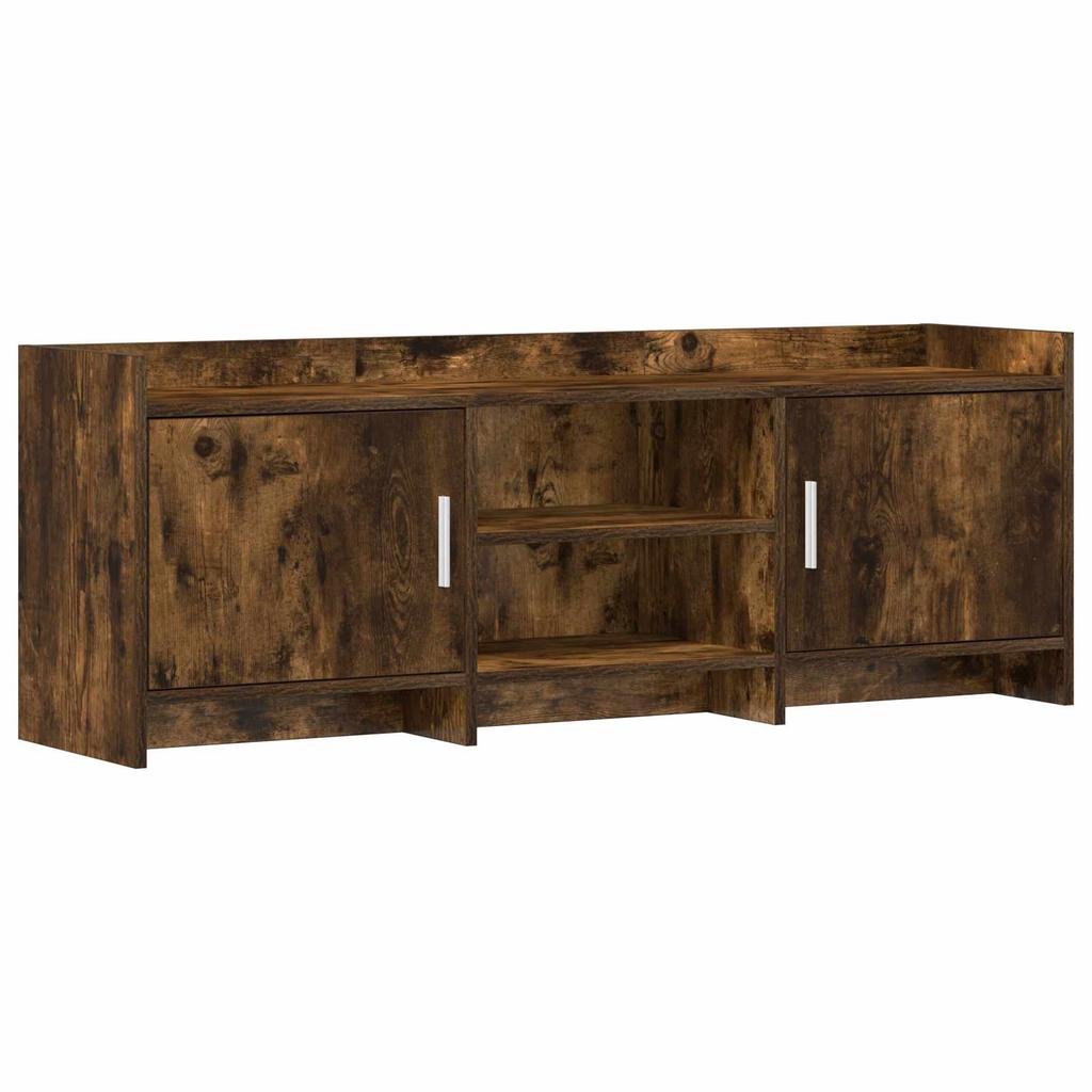 TV Cabinet 130 x 33 x 47 cm Smoked Oak Wood Based Panel