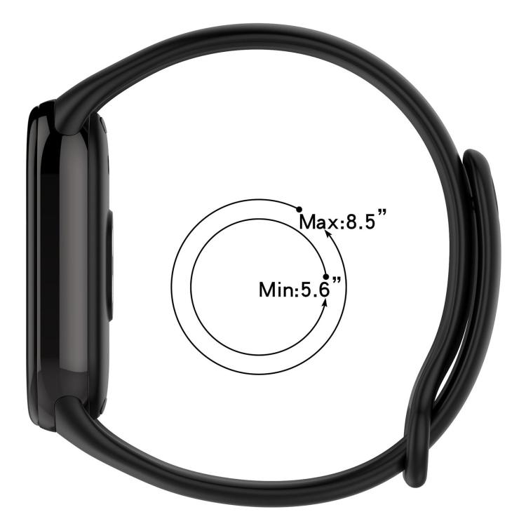 5‑Pack Solid‑Color Soft‑Silicone Replacement Wrist‑Strap Band, Adjustable Bracelet With Metal Buckle For Xiaomi Smart Band 10 / 9 / 8