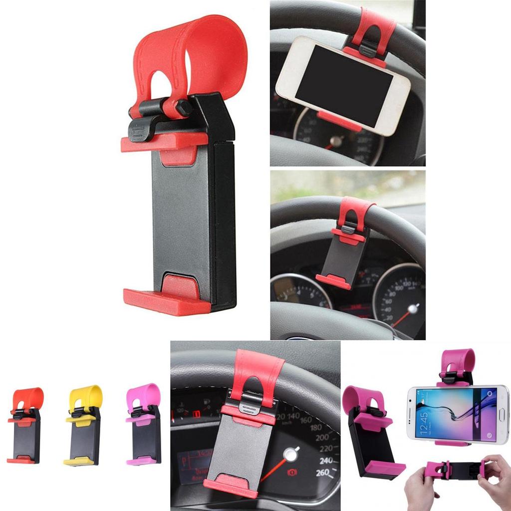 Roter fauler Autolenkrad-Handyhalter Universal-Kunststoff Großhandel