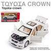 Alloy Car Model Toyota Crown Classic Sedan With Light And Sound For Collectors