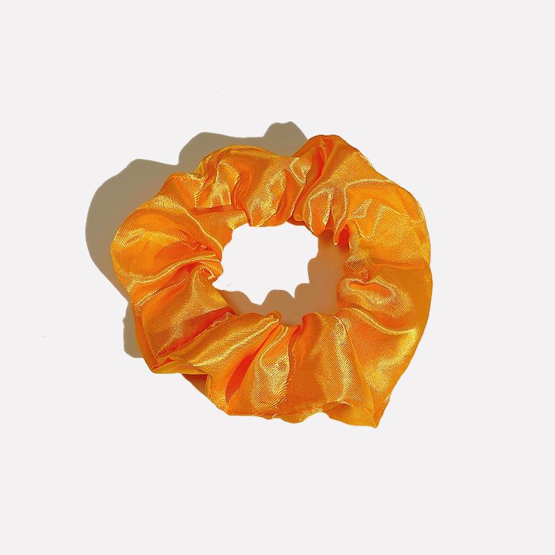 European-American Satin Pleated Hair Tie - French Minimalist Design