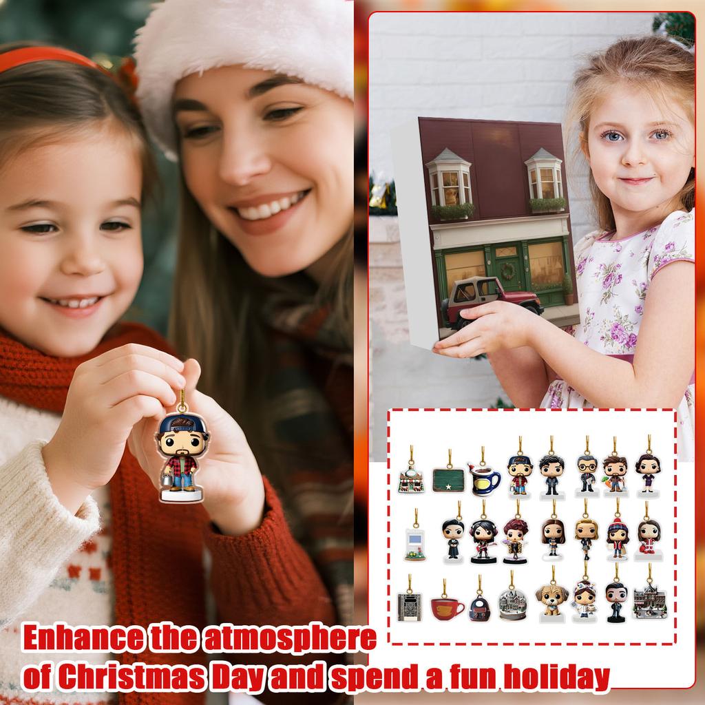 Adventní kalendář obsahuje 24 dárků, adventní kalendář pro panenky s roztomilými figurkami, odpočítávací kalendář s hračkami s překvapením, sběratelské figurky dárek pro děti