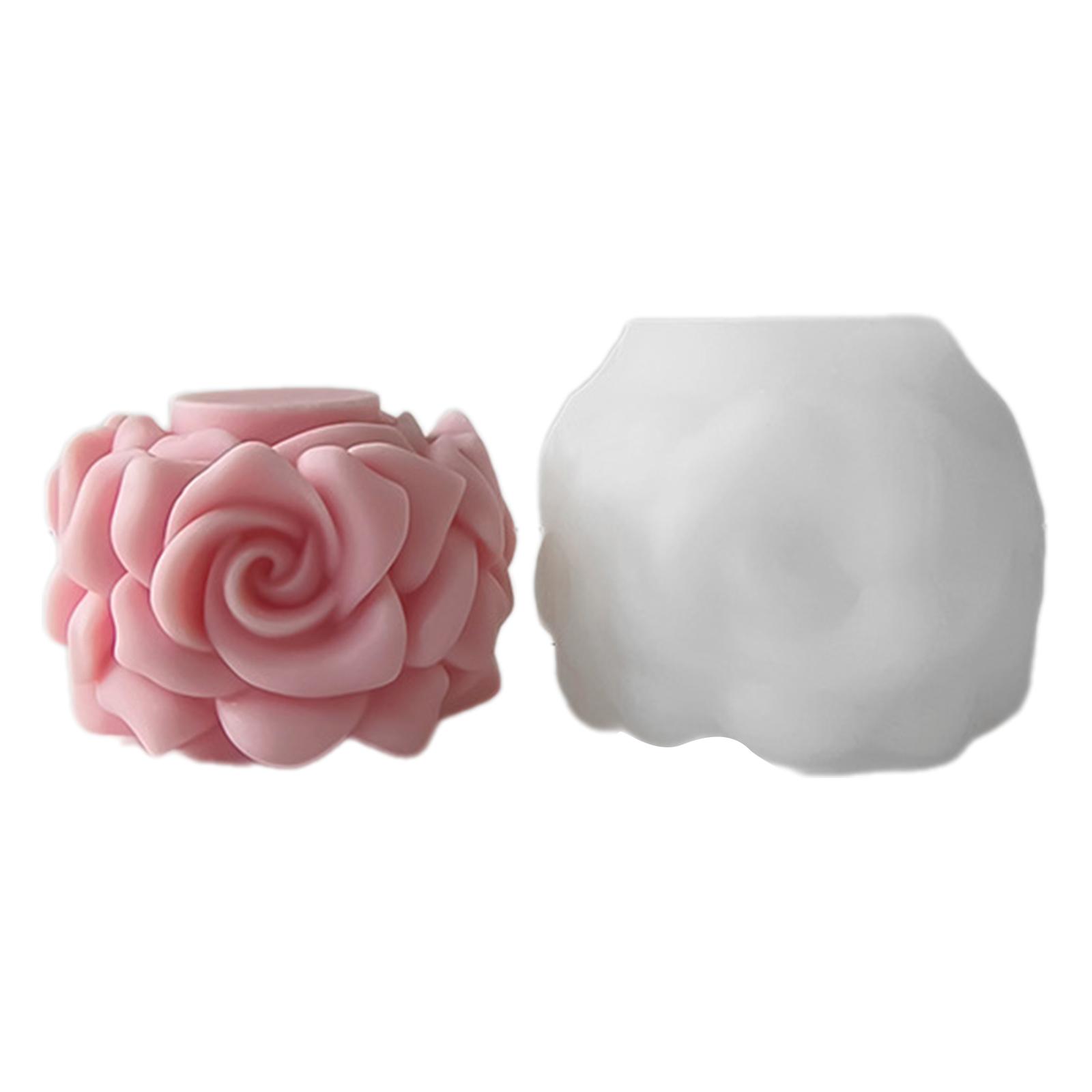 

Гибкая силиконовая форма для мыла в форме цветка, восковые формы для свечей, ароматическая форма для ароматерапии, форма для орнамента ручной работы 1151