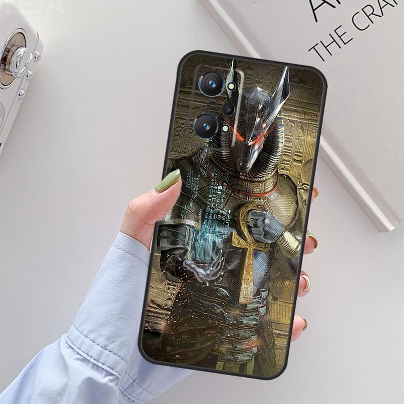 

Egypt Nefertiti Anubis Ankh For Realme 11 10 12 13 14 Pro Plus GT 5 6 6T GT7 Pro C67 C61 C53 C51 C21Y C25S C55 C75 Case Realme C51