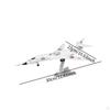 1/144 Diecast Alloy Aircraft Model with Stand, Decorative Plane for Home and Cafe