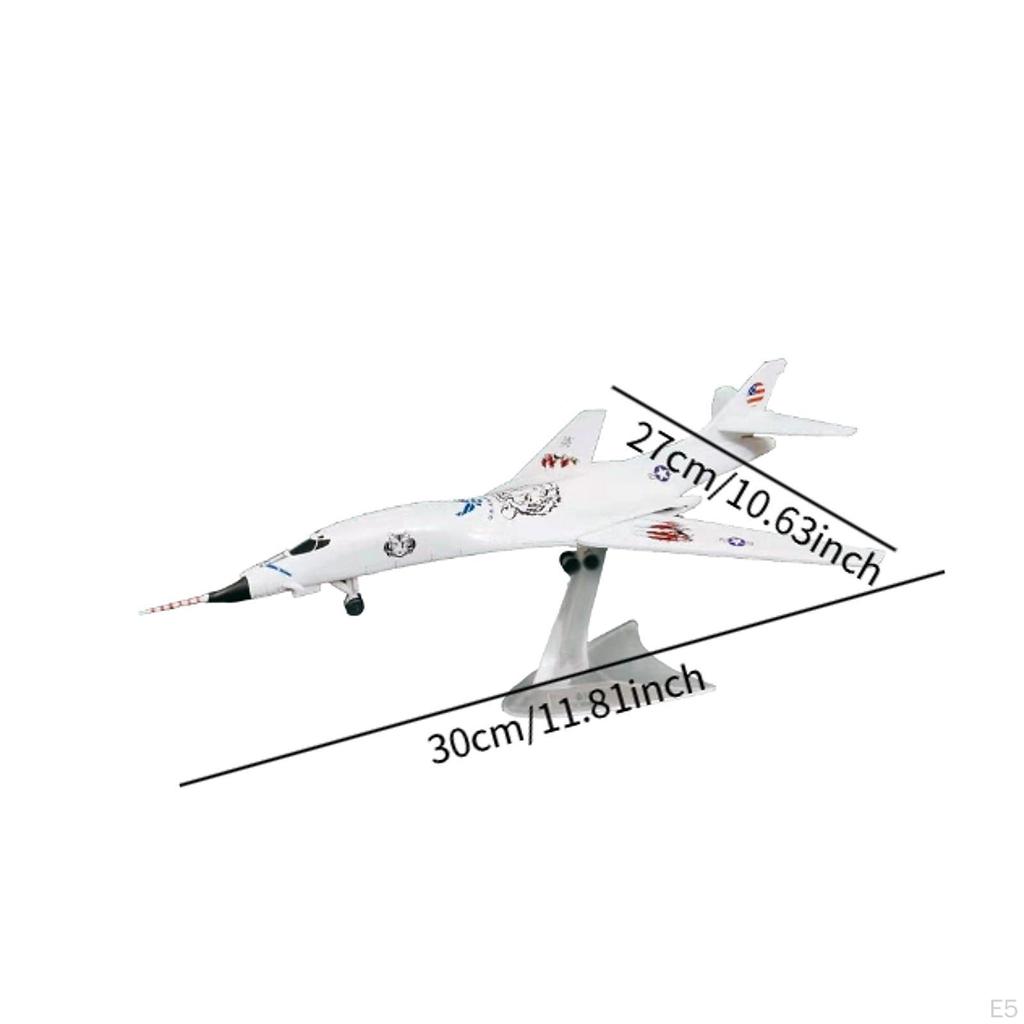1/144 Diecast Alloy Aircraft Model with Stand, Decorative Plane for Home and Cafe