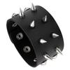 High Quality  European American Style Punk Rock Band Fashion Bracelet Genuine Leather and Alloy Decoration Bangle