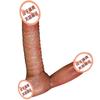 Double-Headed Silicone Dragon Dildo - Realistic Design for Female Pleasure