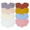 Baby Bibs Set of 8, Cotton, Multicolor, Absorbent, Adjustable
