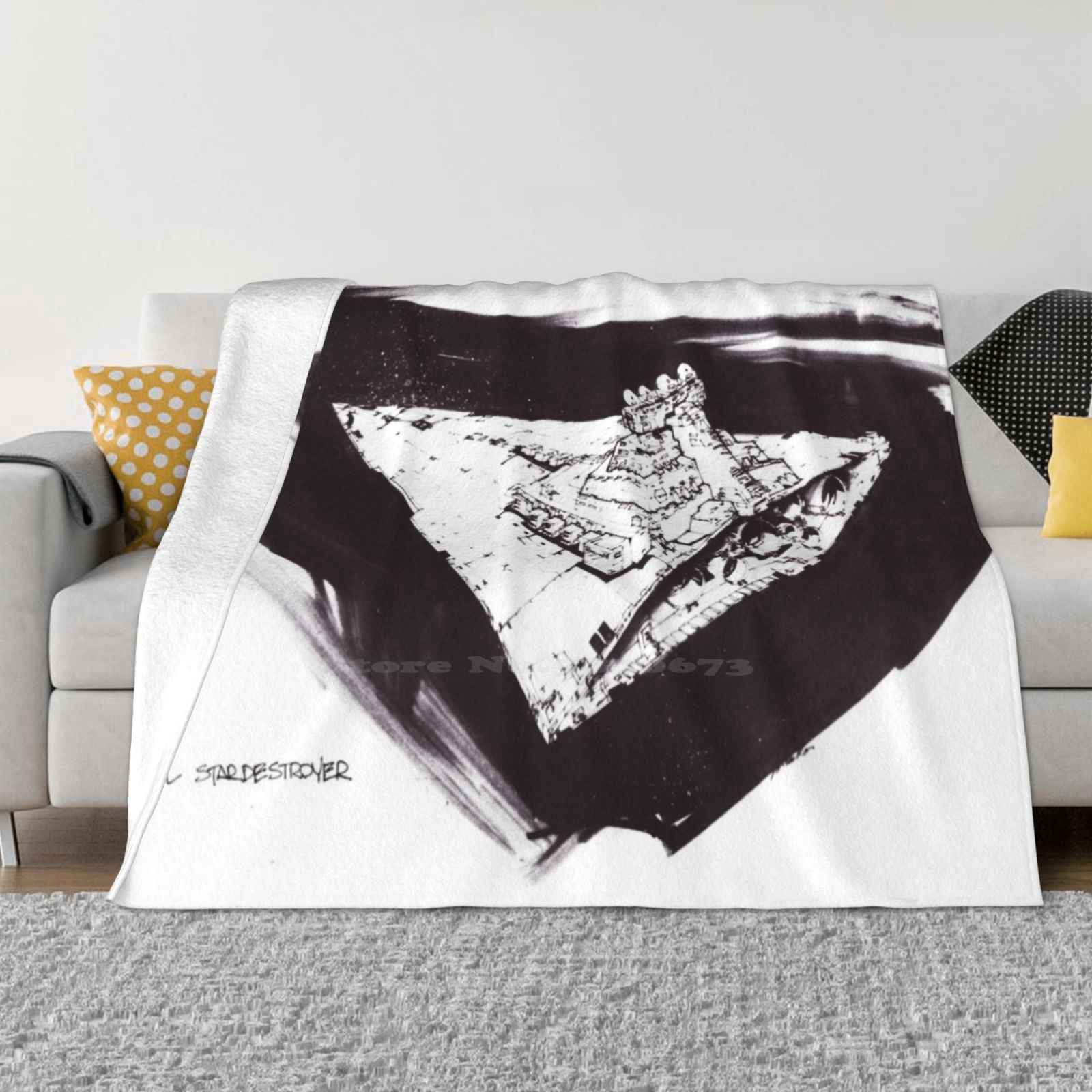 Звездный разрушитель Мода Мягкое теплое фланелевое одеяло Концепт-арт 30x40in