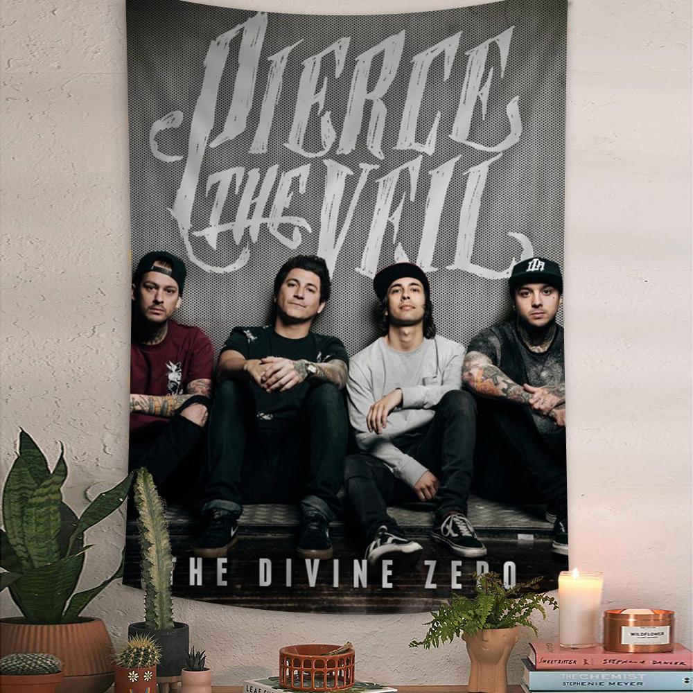 

Music Band Pierce the Veil Tapestry Art Printing Art Science Fiction Room Home Decor Wall Art Decor 74x94cm(29x37in)