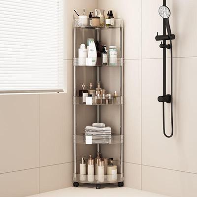 Stainless Steel Multi-Layer Corner Toilet Storage Rack