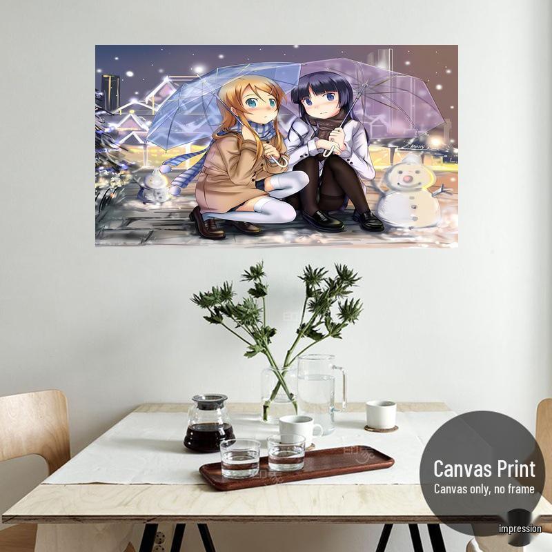 My Sister Can't Be This Cute - Romance Anime Aesthetic Poster, Self-Adhesive Wall Sticker