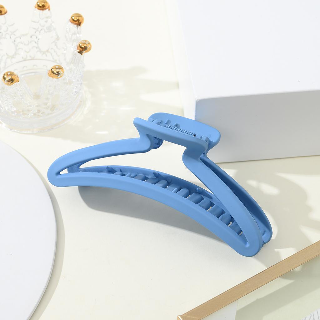 1 Stück blauer Damen-Haarclip Haaraccessoire modischer und einfacher Haarclip Haiklammer Hinterkopf Styling Haarclip