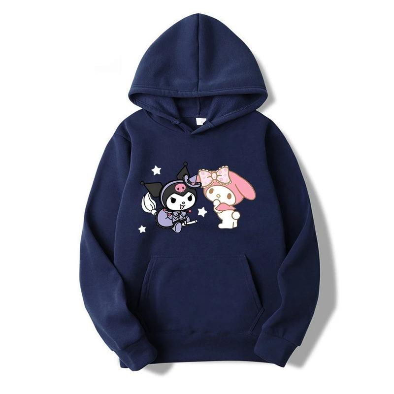 2026 Animation printed men's and women's hoodies, cute style, new Ins loose sports shirt