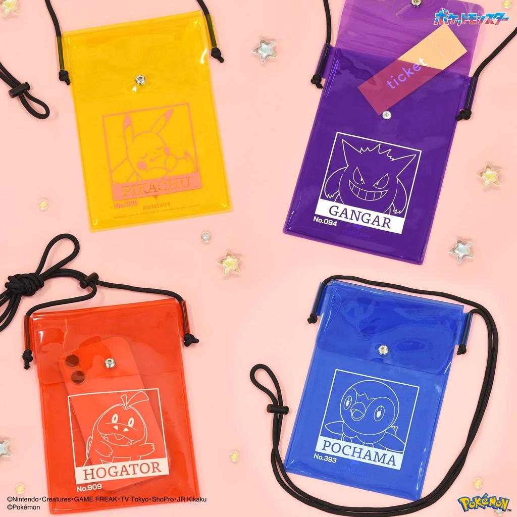 Gourmandies Pokemon IIIpocket Clear Smartphone Pouch Pikachu POKE-984A
