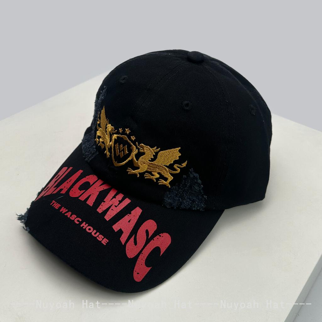 Amerikanische Bestickte Buchstaben Drachenmuster Baseballkappen Sonnenschutz Retro Persönlich Neu Herren Damen Vielseitig Schirmmützen Mode