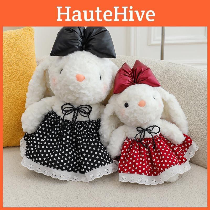 Plush Bowknot Bunny Dolls Childrens Cartoon Animals Holiday Gifts Cotton Pp