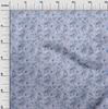 oneOone Cotton Poplin Light Blue Fabric Abstract Floral Sewing Fabric By The Yard Printed Diy Clothing Sewing Supplies 42 Inch
