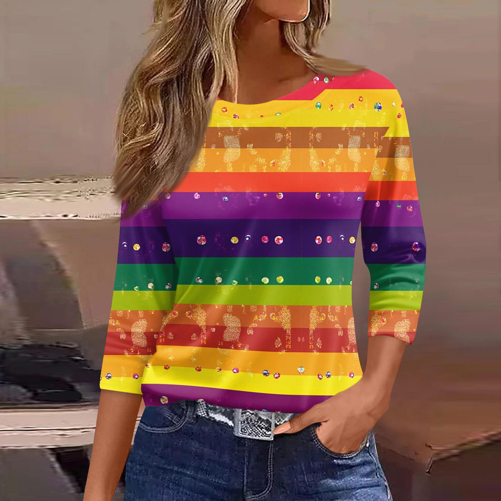 

3/4 Length Sleeve Womens Tops Floral Print Vintage Fashion Casual Loose With Round Neck Plus Size Shirts XXXL жёлтый