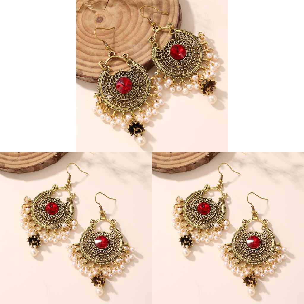 Flower Drop Earrings With Zinc Alloy Material For Women Fashion Jewelry