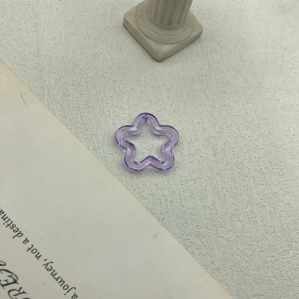 10/20Pcs 30mm Acrylic Transparent Star Pendant Loose Spacer Beads for DIY Jewelry Bracelet Earring Necklace Making Accessories