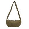 Quilted Puff Bag Padded Nylon Shoulder Bag Casual Nylon Crossbody Bag  Female