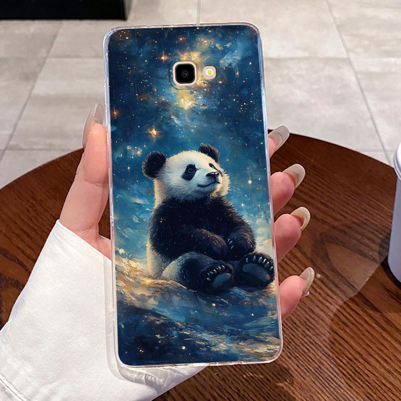 Für Samsung Galaxy J4 Plus Hülle SM-J415F Ästhetisch Niedliche Katze Astronaut Transparent Handyhülle Für Samsung J4Prime 2018 Rückseite