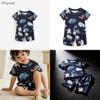Malwee Boy Summer Casual Cotton T Shirt Shorts Set For Kids 3 -8 Years Old