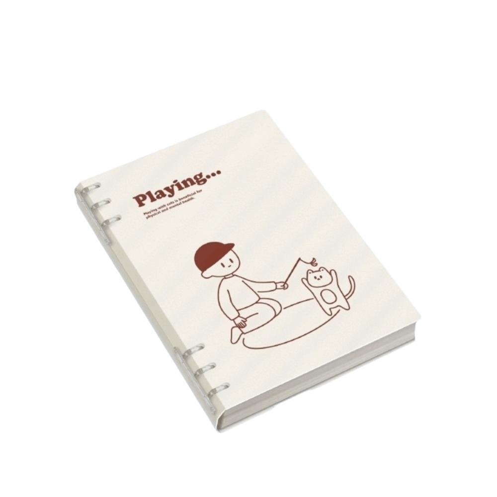 Puppy Binder Notebook A5/B5 Note Book Cute Loose-leaf Notebook  Student Office Stationery