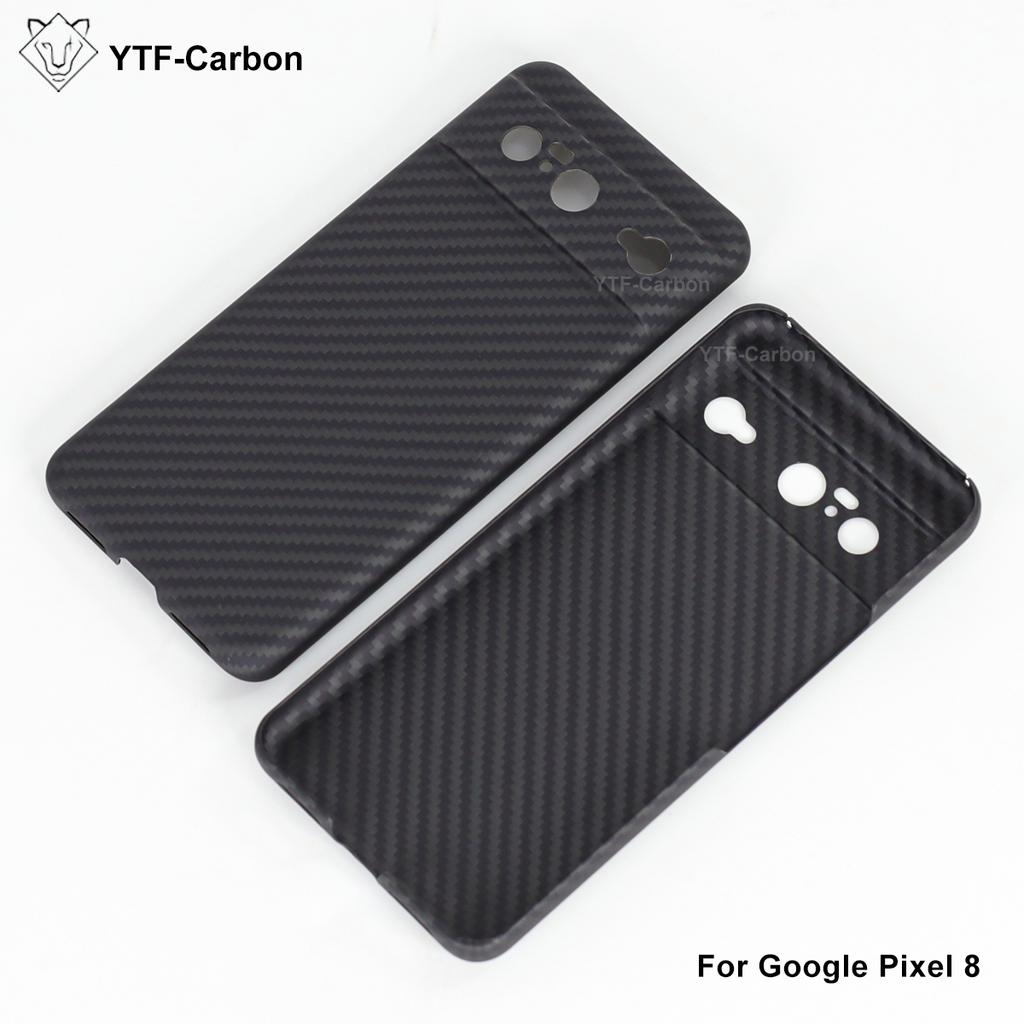 YTF-Carbon Kevlar Aramid Fiber Phone Case For Google Pixel 8 8 Pro Aramid Fiber Carbon Magnetic Kevlar Magsafe Thin Light Premiu
