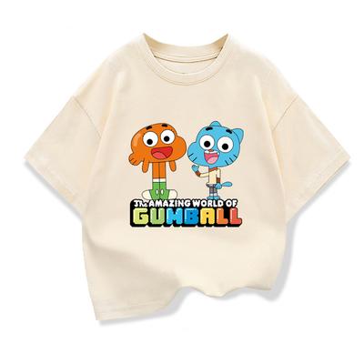 """Forrest Gump Wonderful World"" Kinder Kurzarm T-Shirt 2026 Neues Kinder Cartoon Lockeres Oberteil Kleidung"""