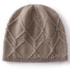 Cashmere hat women's autumn and winter warm knitted twisted hat pullover headgear l cold hat autumn and winter